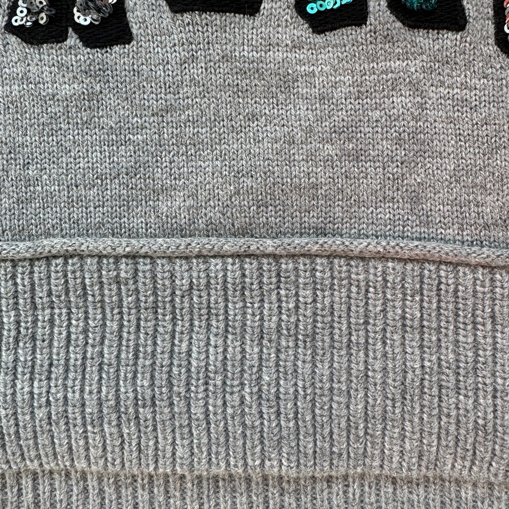 Alice + Olivia: You're Doing Great Denver Sequin Wool Sweater NEW WITH TAGS - Picture 6 of 7